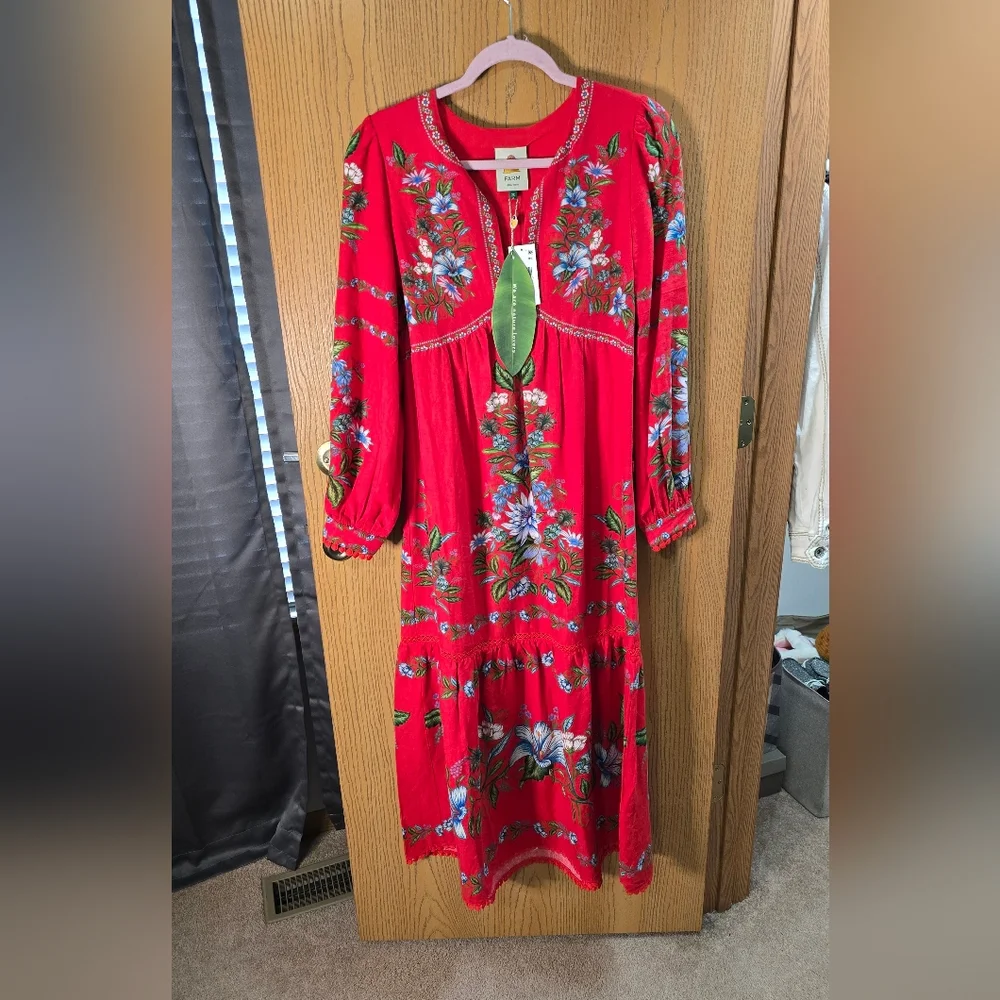 FARM Rio NWT Sweet Bloom Bouquet Midi Dress - Picture 3 of 6